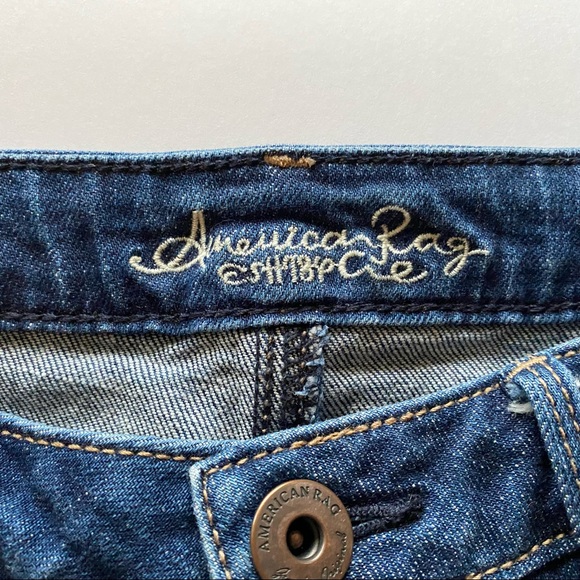 American Rag Cie Destroyed Denim Shorts - Picture 3 of 7